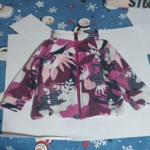 Columbia Pink and Black Fleece Jacket
